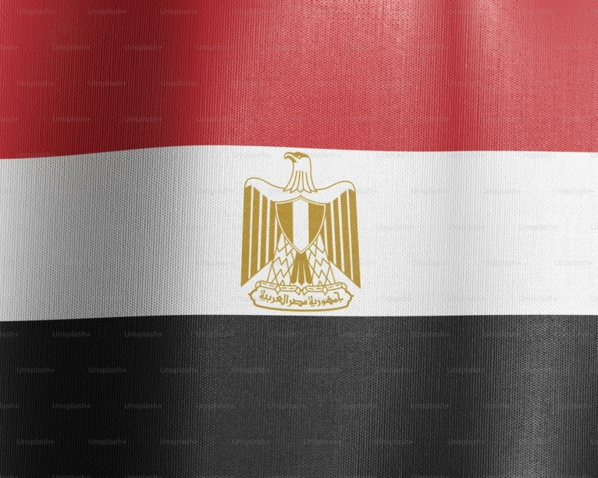 a close up of the flag of egypt