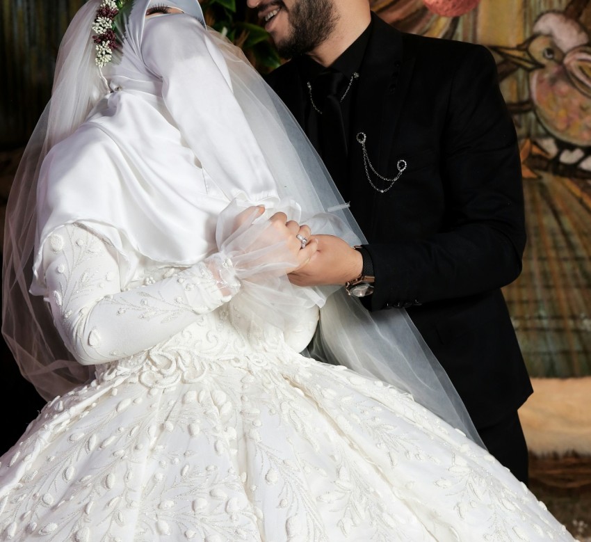 woman in white wedding dress