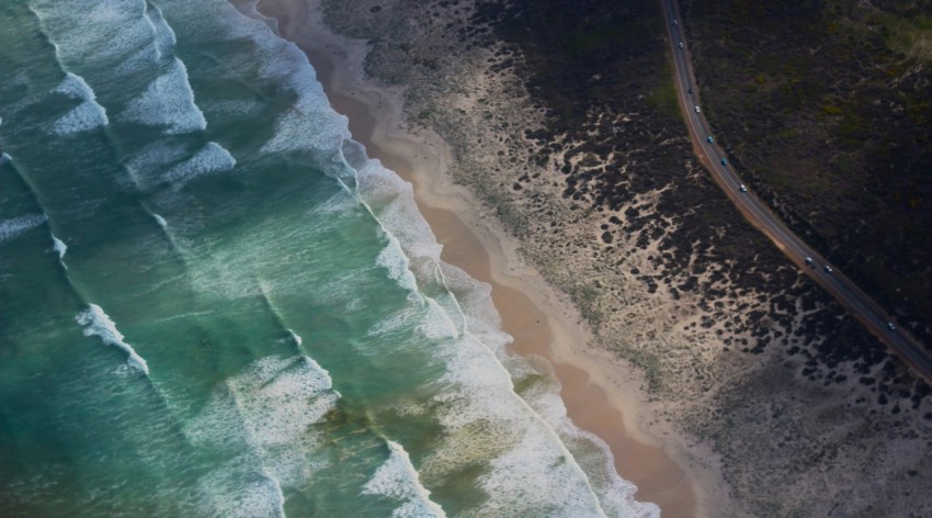 aerial view of beach during daytime