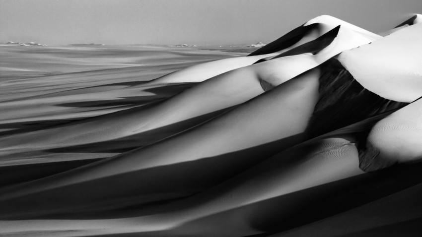 grayscale photo of water waves