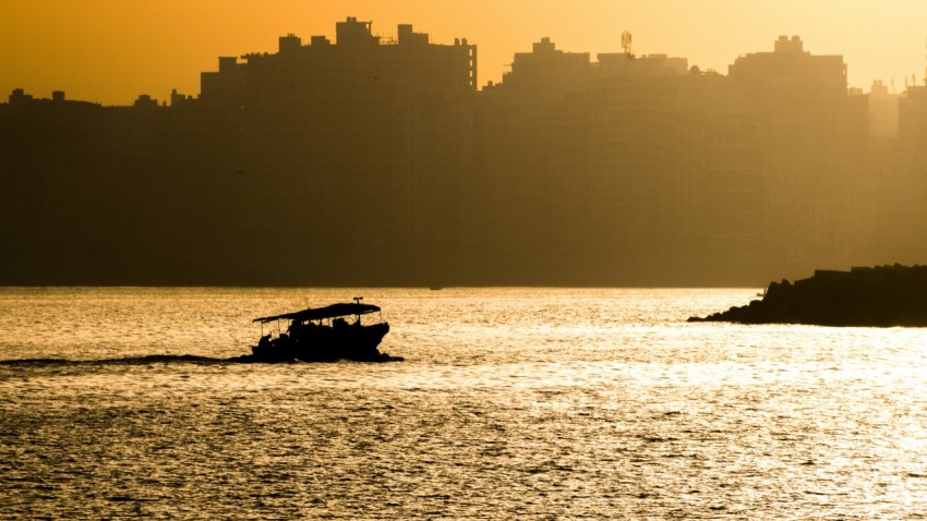 a boat in the water