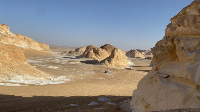 a view of the desert from a distance