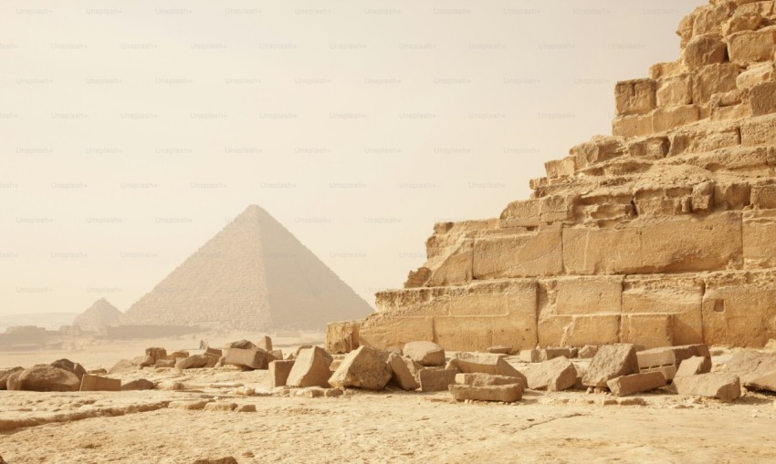 scenic view of a the pyramid of giza from egypt