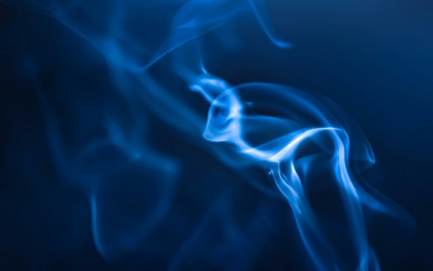 a blue smoke texture on a black background