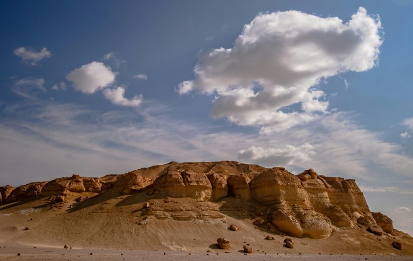 brown rock formation