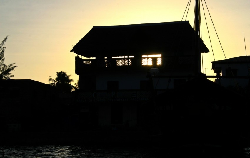 a house sitting on top of a body of water