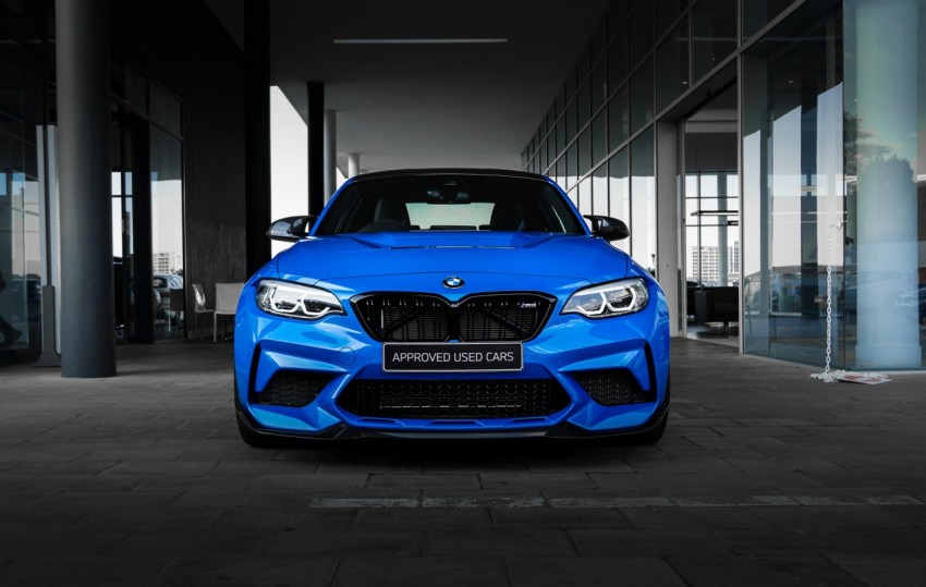 blue bmw m 3 coupe