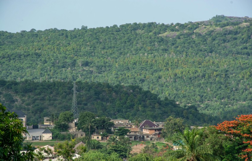 a group of houses in a valley