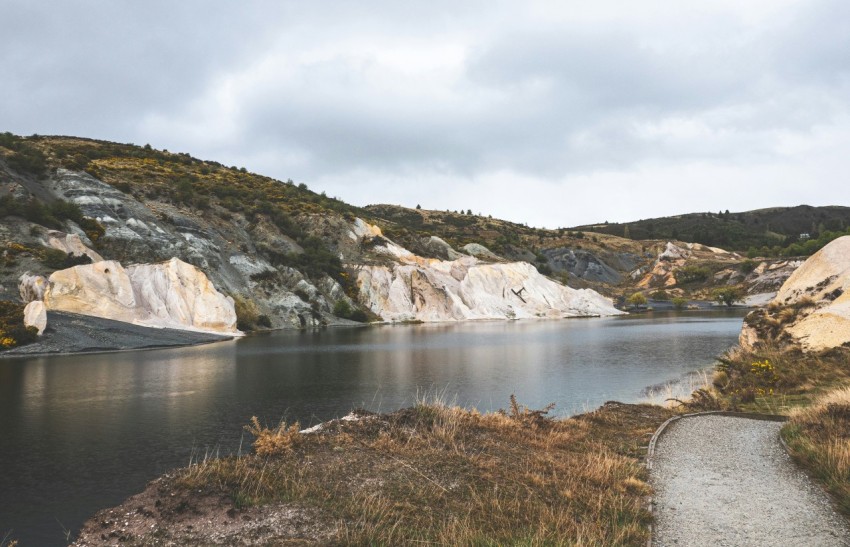 a path leading to a large body of water