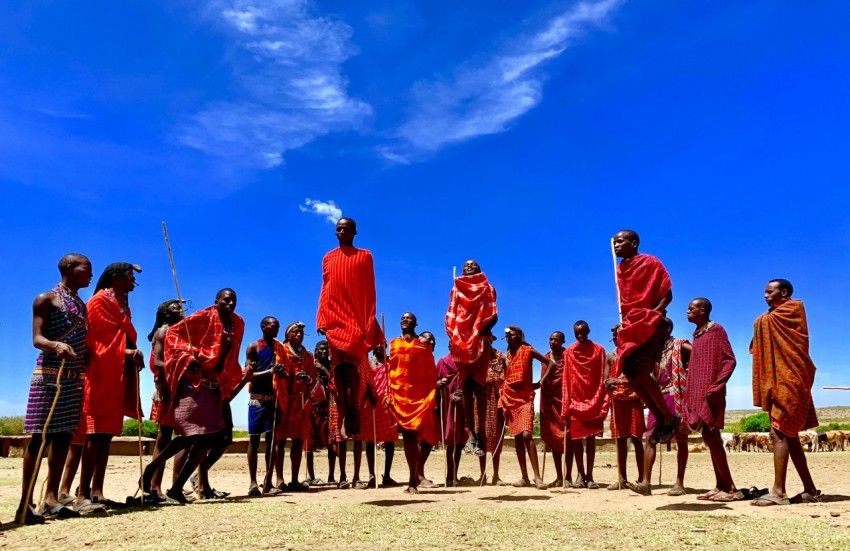 a group of african men standing next to each other