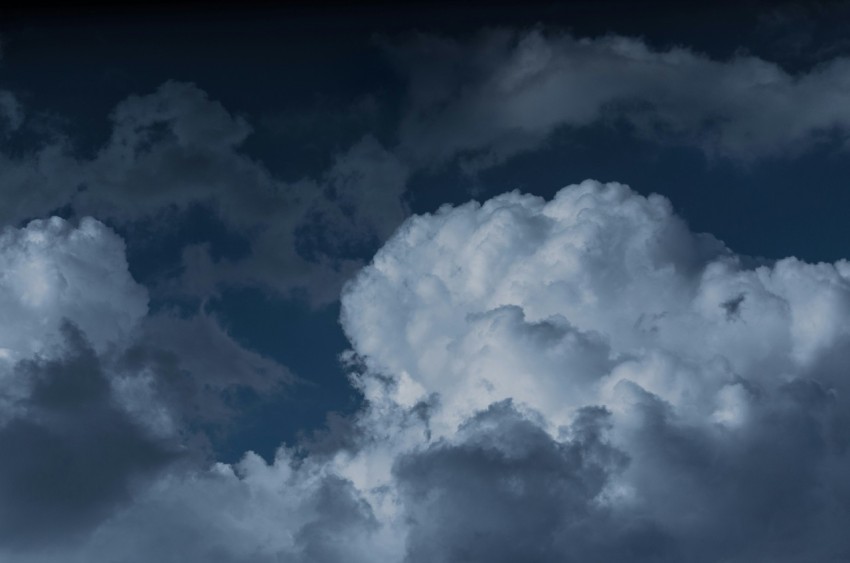 white cumulus clouds in sky