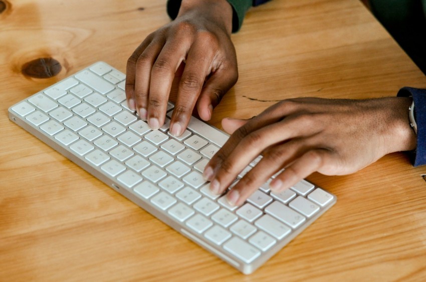 hands on a keyboard