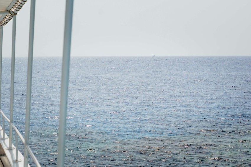 a view of the ocean from a balcony