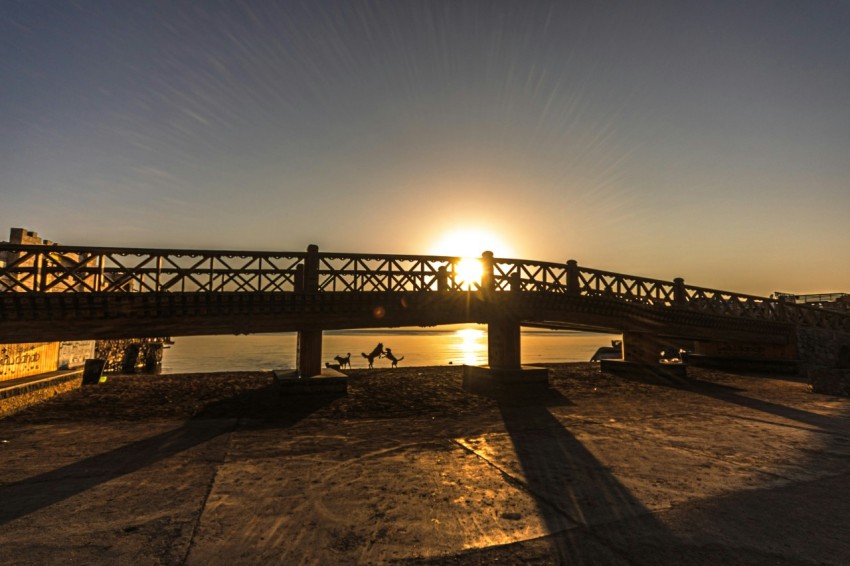 a bridge that is over a body of water