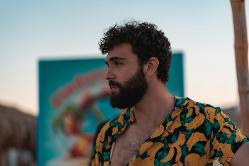 man in blue and yellow floral shirt lbMSU