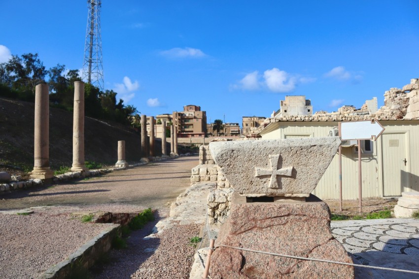 the ruins of the ancient city of pompei