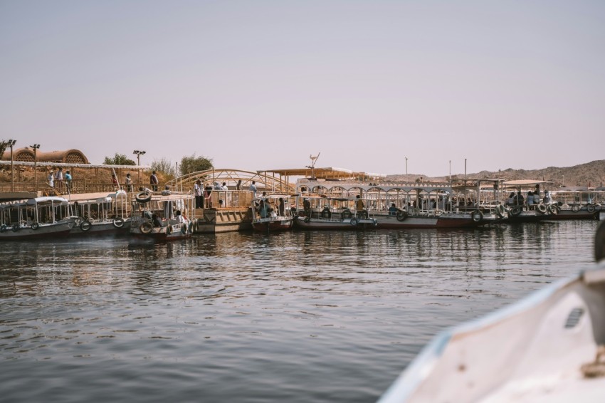 a bunch of boats that are sitting in the water