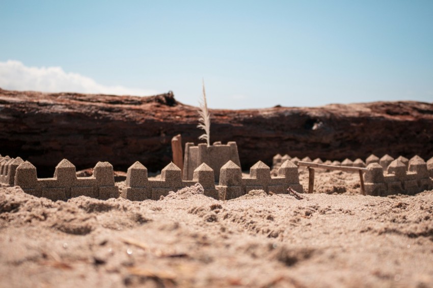 fences on sand field