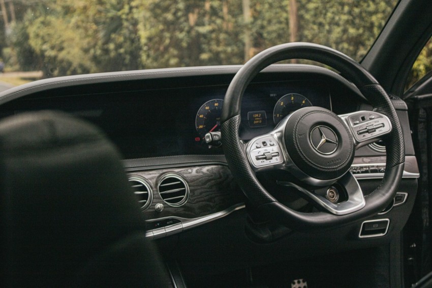 the interior of a car