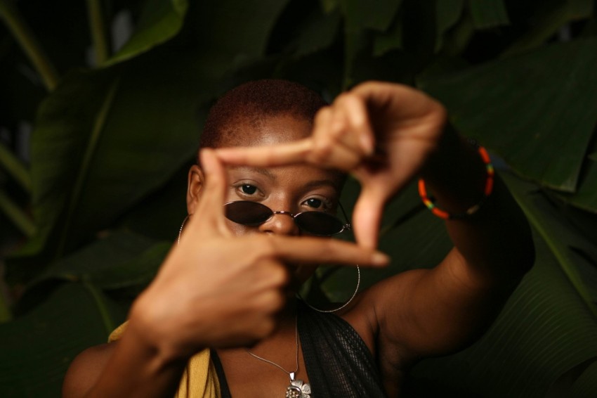 woman wearing sunglasses