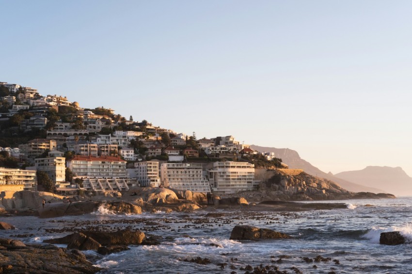 high rise buildings near ocean