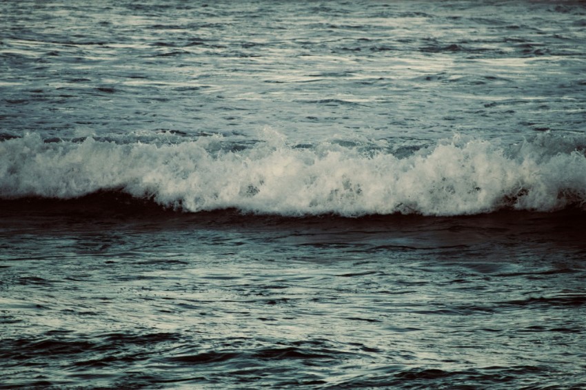 waves on a beach