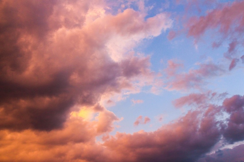 orange and blue cloudy sky