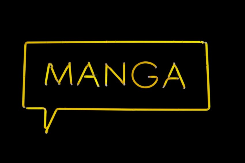 manga neon signage