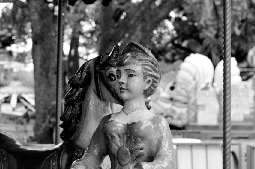 grayscale photo of angel statue