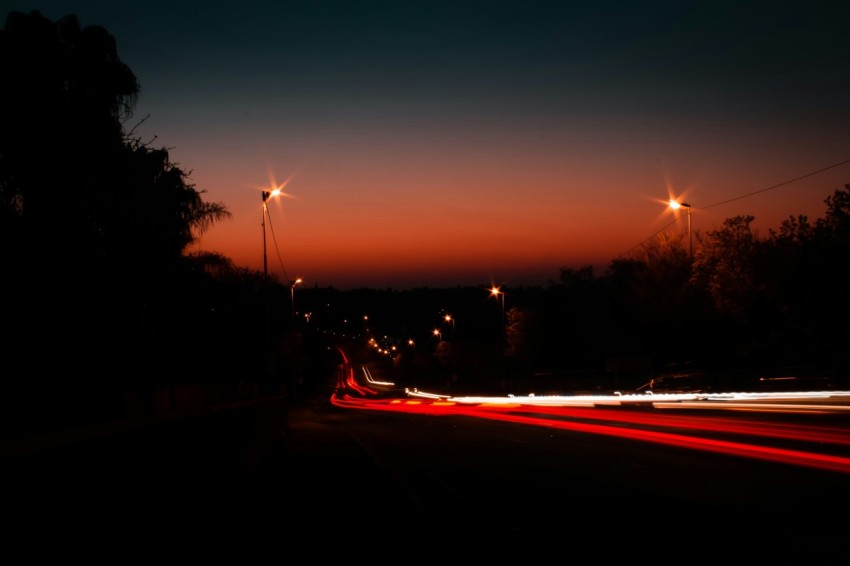 time lapse photography of road with cars