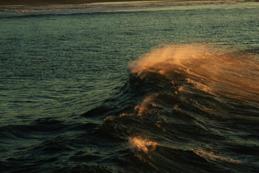 ocean waves crashing on shore during daytime