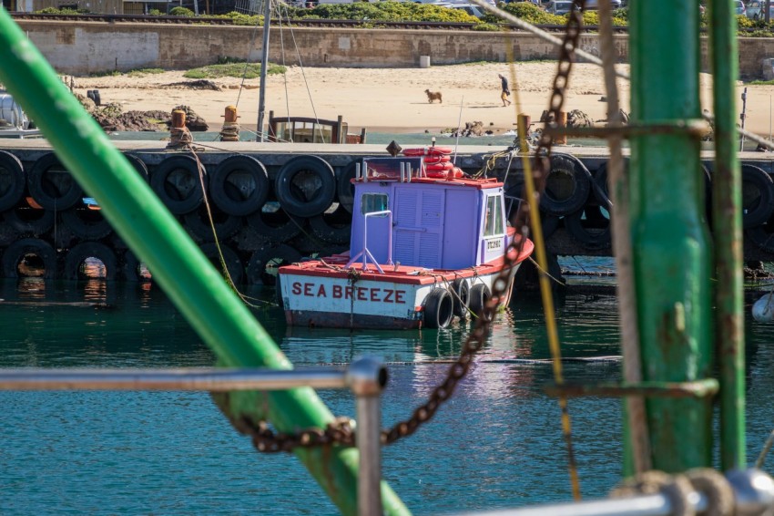 a small boat in a body of water