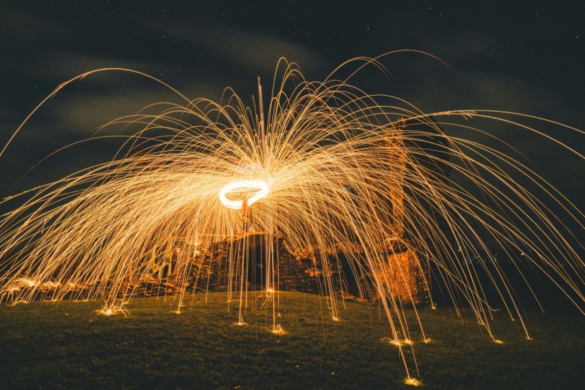 fireworks display during night time