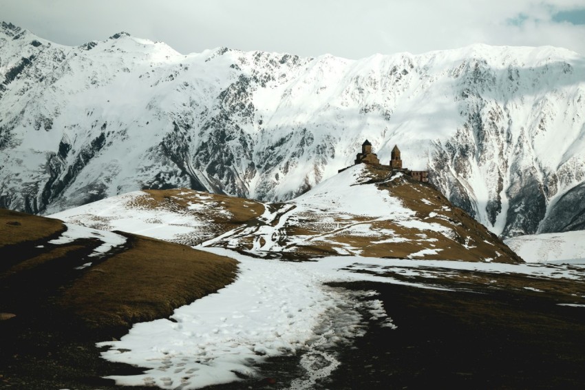 landscape photography of mountain alps