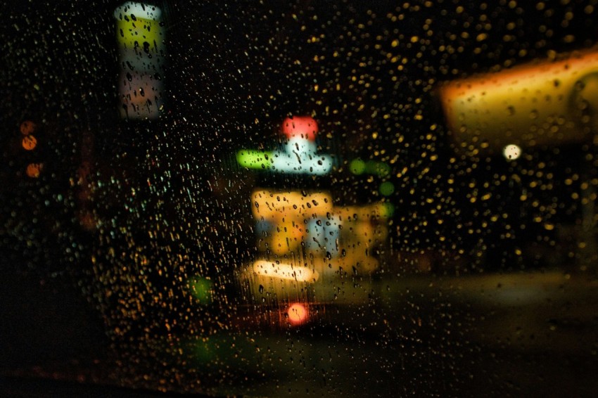 rain drops on glass window