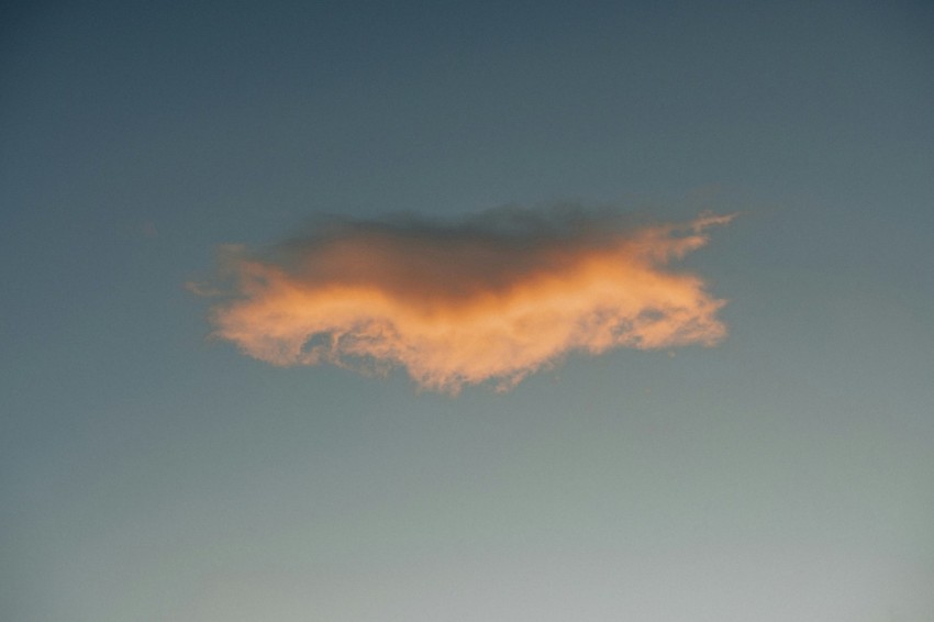 orange and blue cloudy sky