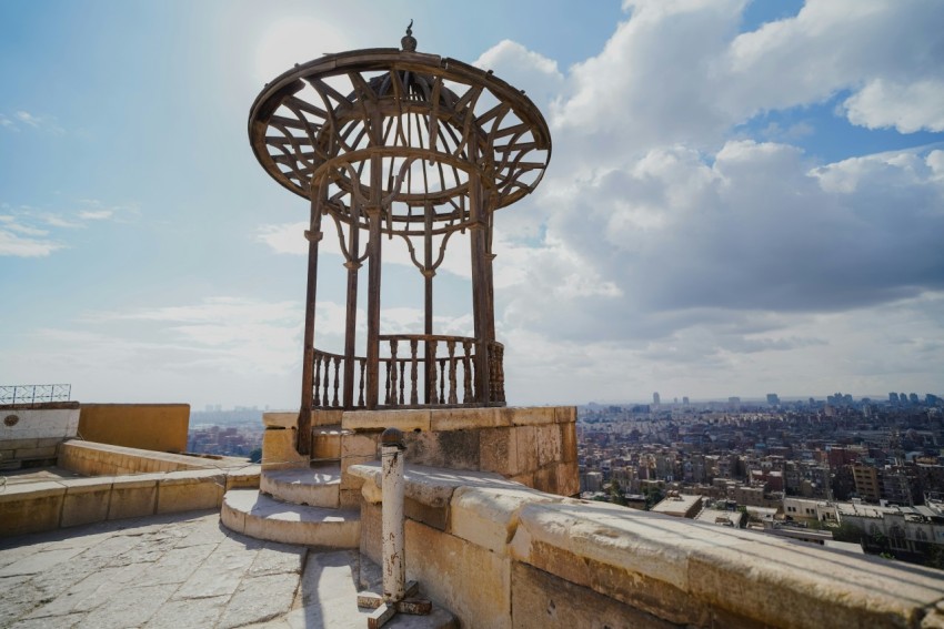 a clock tower sitting on top of a building