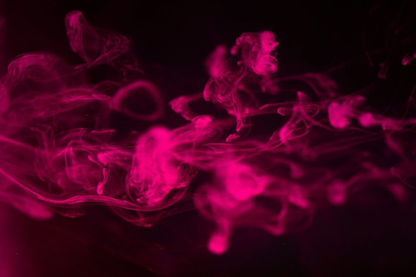 purple smoke in black background