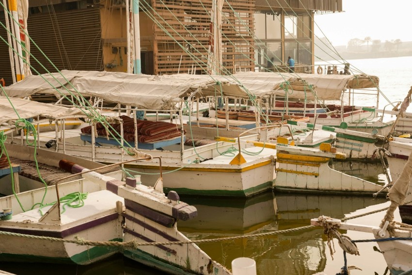 a bunch of boats that are sitting in the water