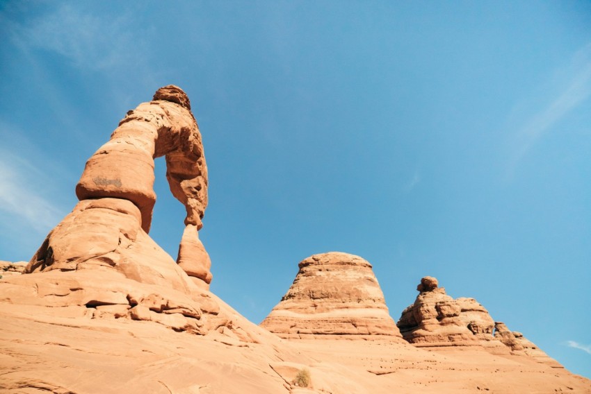 photography of brown rock formation