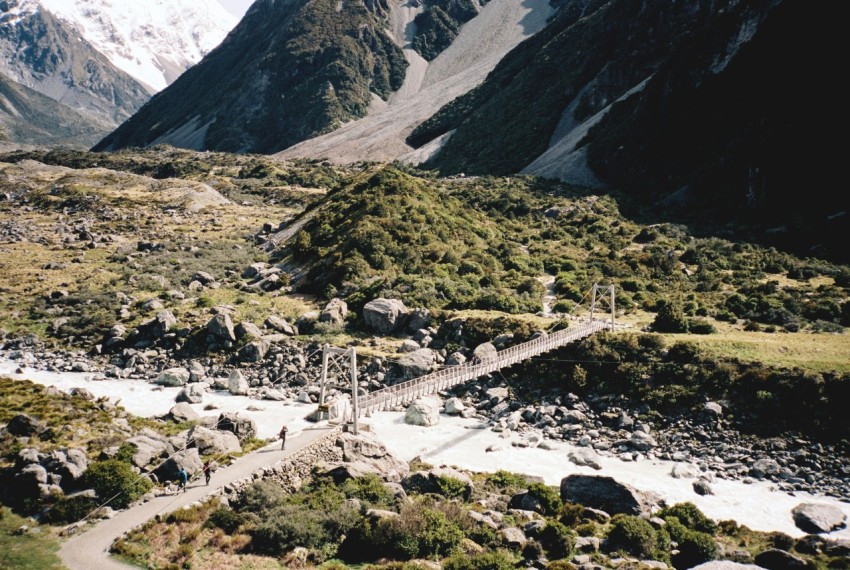 bridge near mountain during daytime P8o