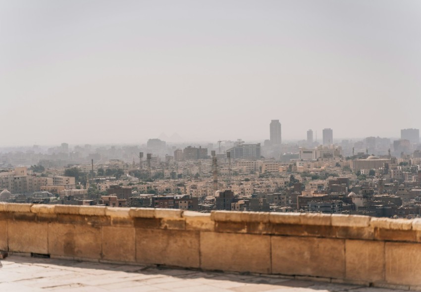 a view of a city from the top of a building