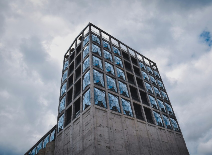 high angle photography of building