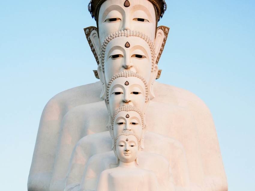 white buddha statue during daytime