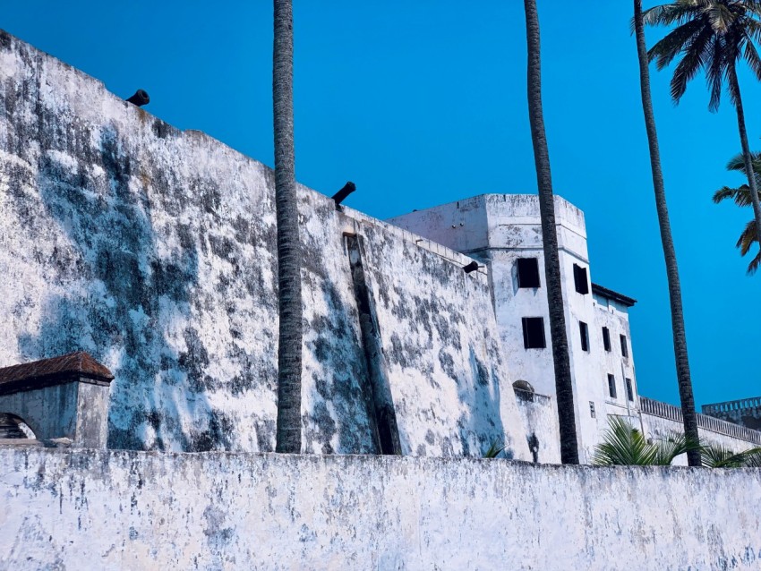 a concrete wall with birds perched on top of it