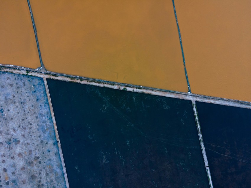 a close up of three different colored tiles