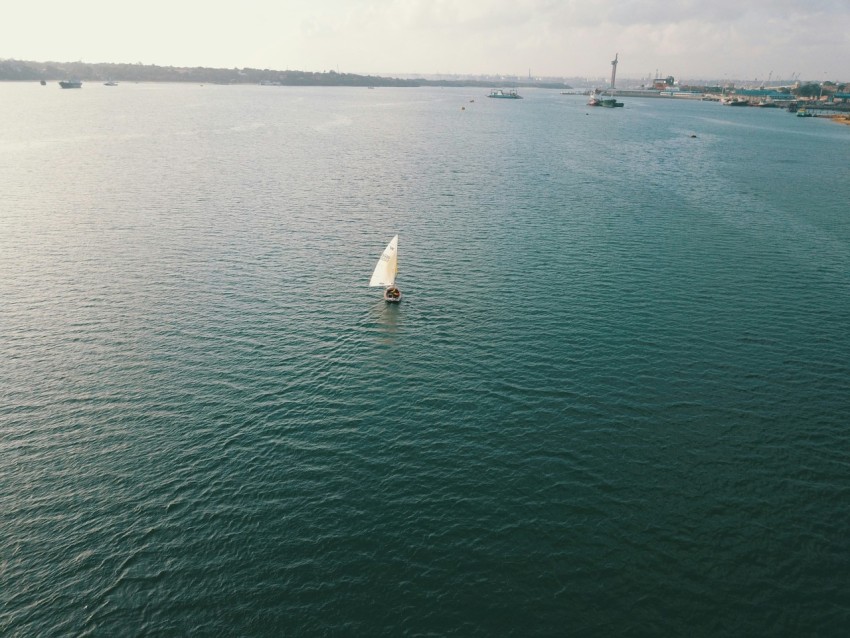 a sailboat on the water