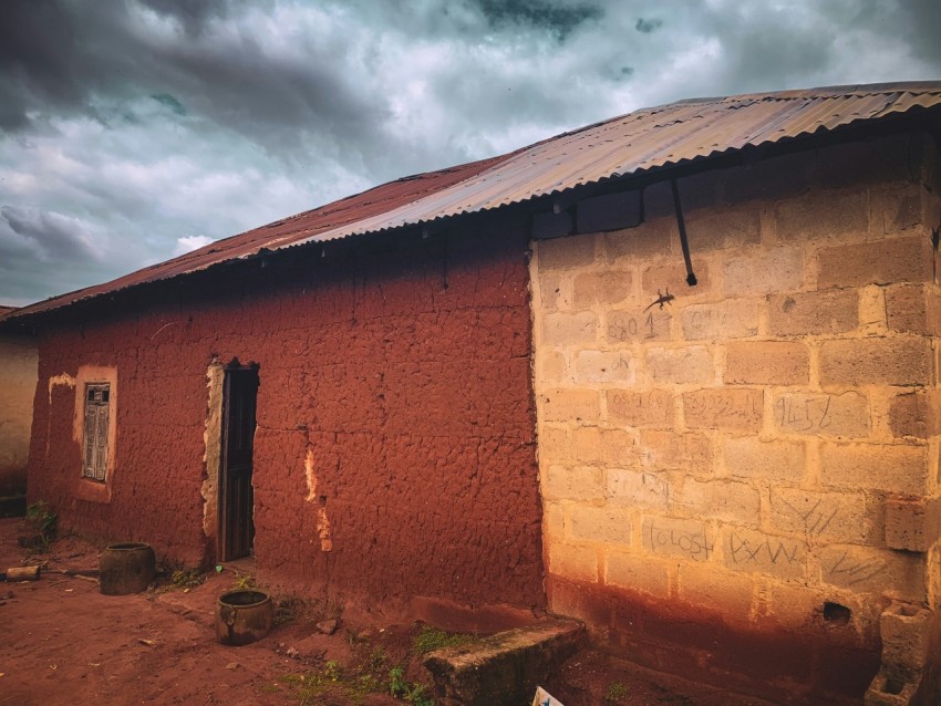 a building with a roof