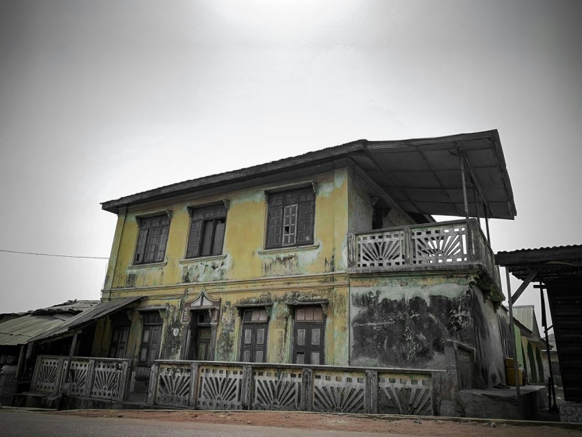 a house with a fence around it