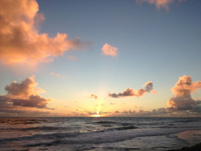 sea at golden hour